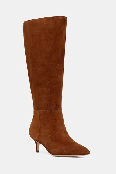 Semišové boty Lauren Ralph Lauren Mckay Tl Hl dámské, hnědá barva, na podpatku, 802967811003