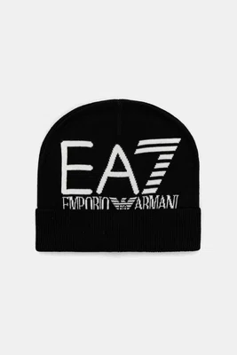 Čepice EA7 Emporio Armani černá barva, AF11994.7X000006