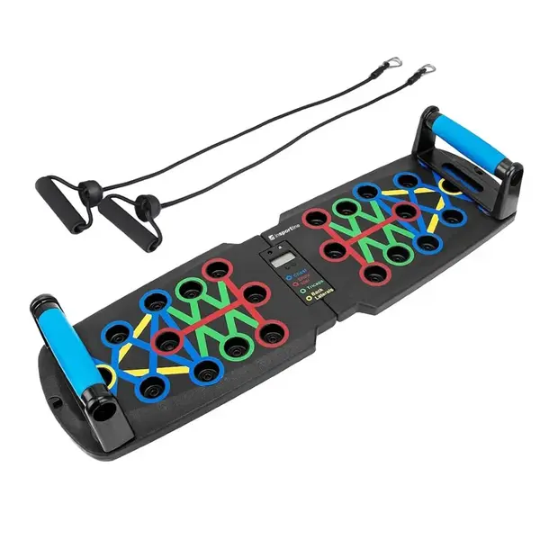 inSPORTline Multifunkční deska na kliky Pushap Evo s displejem