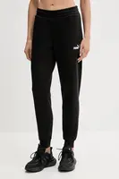 Tepláky Puma dámské, černá barva, s aplikací, 682448