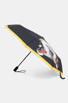 Deštník Moschino černá barva, 9220