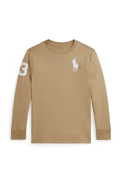 Bavlněné tričko s dlouhým rukávem Polo Ralph Lauren