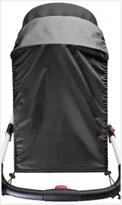 Caretero Sluneční clona, stříška na kočárek - černá