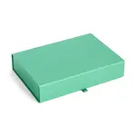 Šperkovnice HAY Colour 23,2 x 16,1 x 4,6 cm tyrkysová barva