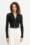 Body Elisabetta Franchi dámské, černá barva, BK66T51E3