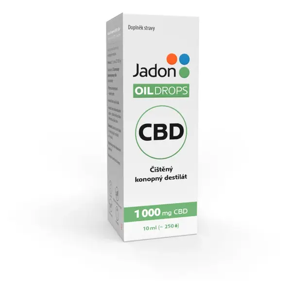 JADON Oil drops čištěný konopný destilát CBD 10% 10 ml