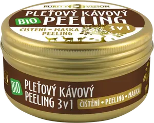 PURITY VISION BIO Kávový pleťový peeling 3v1, 70 ml