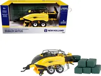 New Holland BigBaler 340 Plus Large Square Baler Yellow with Square Bales 1/32 Diecast Model by ERTL TOMY