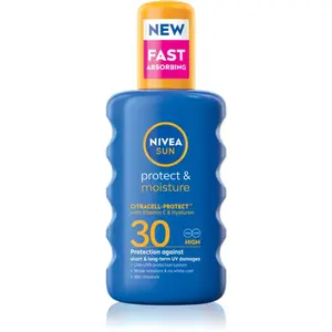 NIVEA SUN Protect & Moisture hydratačný sprej na opaľovanie SPF 30 200 ml