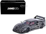 LBWK (Liberty Walk) F40 Chrome Black 1/64 Diecast Model Car by Inno Models