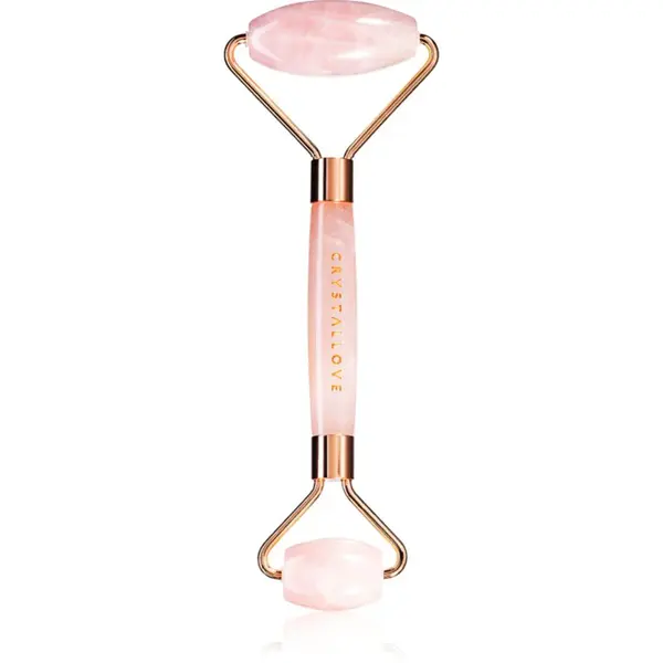 Crystallove Rose Quartz Roller masážní váleček na obličej 1 ks