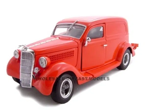 1935 Ford Sedan Delivery Red 1/24 Diecast Car by Unique Replicas