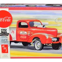 Skill 3 Model Kit 1940 Willys Gasser Pickup Truck "Coca-Cola" 1/25 Scale Model by AMT