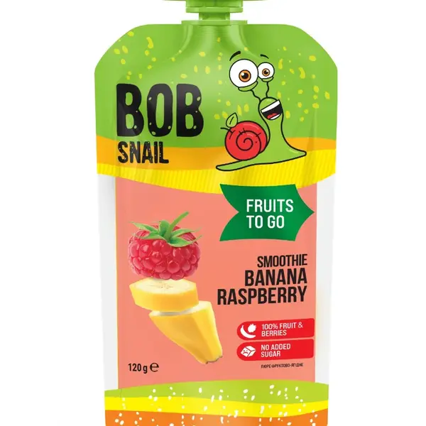 ŠNEK BOB Smoothie banán-malina 120 g