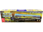 Skill 3 Model Kit Fruehauf Plated Tanker Semi-Trailer "Sunoco" 1/25 Scale Model by AMT