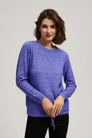 Marisse Purple Tie Sweater