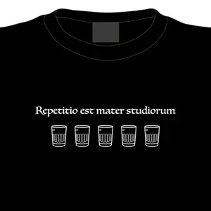 Tričko Opakování je matka moudrosti, M