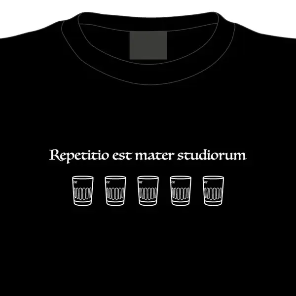 Tričko Opakování je matka moudrosti, M