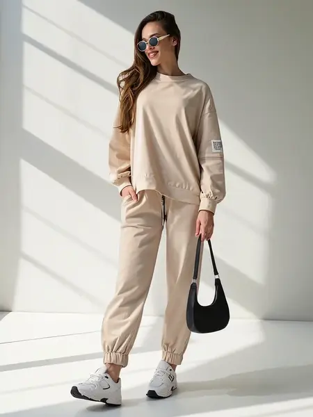 Resti Women's cotton set with cuffs at the ankles