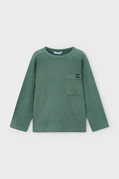 Tričko s dlouhým rukávem Mayoral zelená barva, 4082