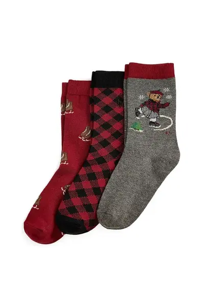 Dětské ponožky Polo Ralph Lauren 3-pack