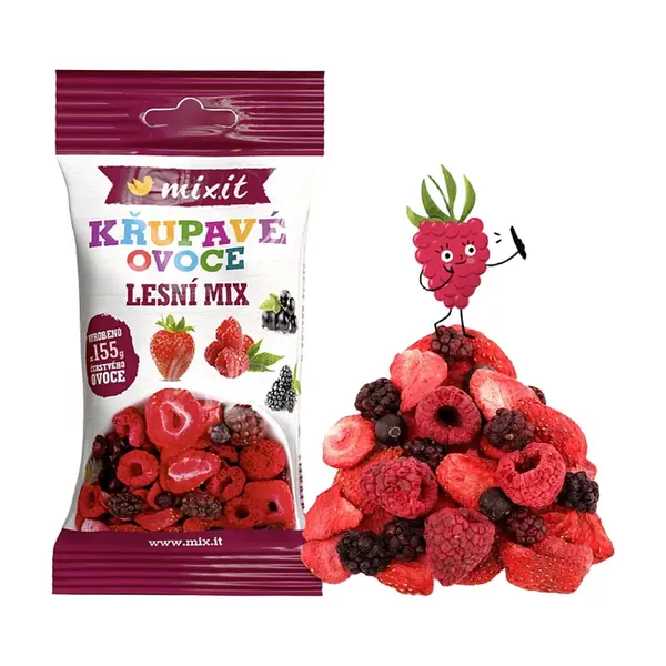 MIXIT Chrumkavé ovocie do vrecka lesný mix 20 g