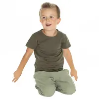 Bushman Detské bavlnené tričko Jerry II, tmavozelené 116