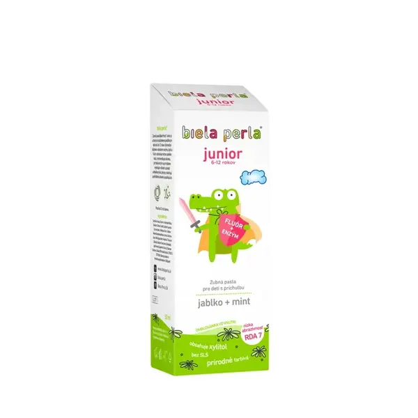 BIELA PERLA  Detská zubná pasta JUNIOR 6-12 rokov 50 ml