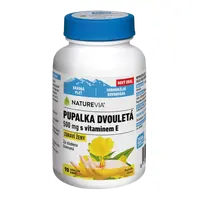 NATUREVIA Pupalka dvojročná 500 mg + Vitamín E 90 kapsúl