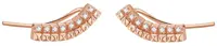 Rosato Pozdĺžne bronzové náušnice so zirkónmi cubic RZO041