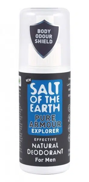 Salt Of The Earth Prírodný dezodorant v spreji pre mužov Pure Armour Explorer (Natural Deodorant) 100 ml