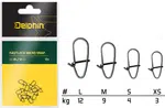 Delphin karabínka fastlock micro snap 10 ks-veľkosť s nosnosť 4 kg