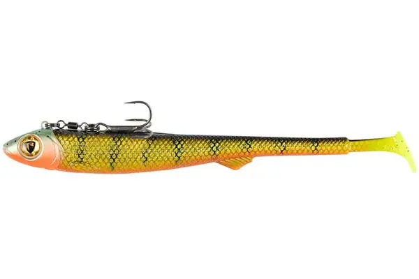 Fox rage gumová nástraha pelagic ready rig slick fast natural perch - 18 cm