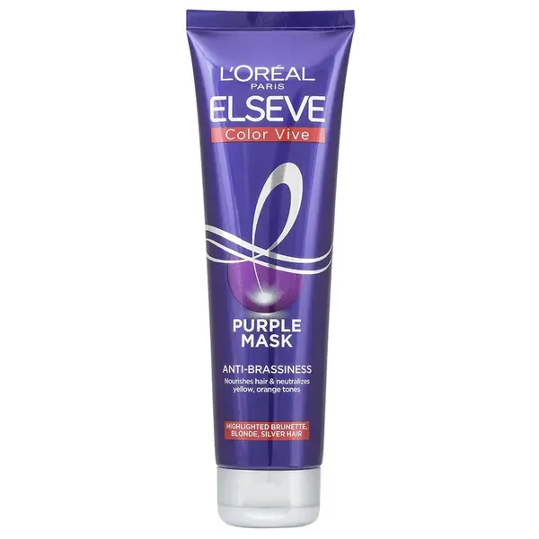 L'Oréal Paris Vyživujúci maska pre blond a melírované vlasy Elseve Color Vive (Purple Mask) 150 ml