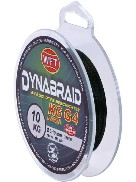 Wft splietaná šnúra round dynamix g4 green 150 m - 0,16 mm 16 kg