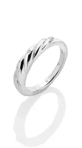 Hot Diamonds Nadčasový strieborný prsteň s diamantom Most Loved DR238 59 mm