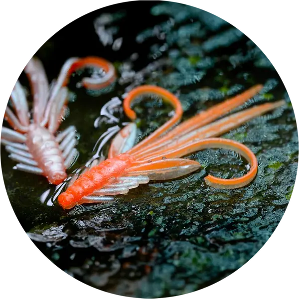 Redbass gumová nástraha nymfa orange/silver uv - xx 15,5 cm 15,7 g