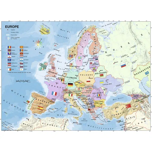 Ravensburger Puzzle Mapa Európy 200 XXL dielikov