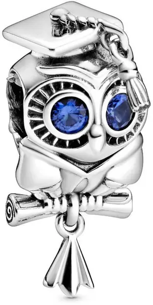 Pandora Strieborná korálka k promócii Múdra sova 798907C01