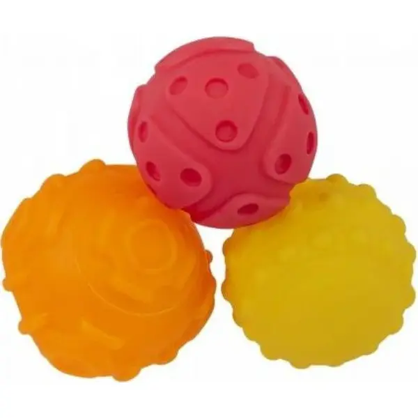Playgro Štruktúrované loptičky pre rozvoj motoriky 3 ks