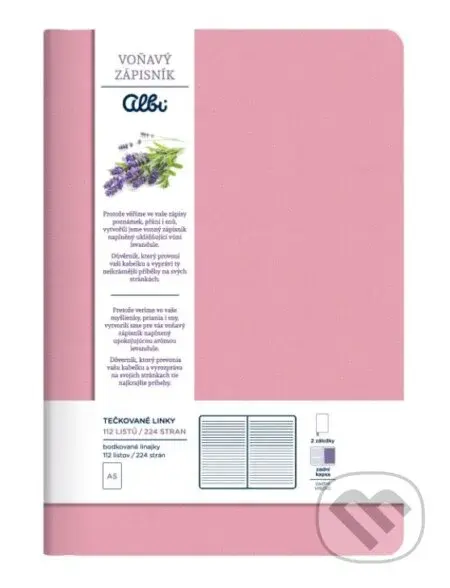 Voňavý blok A5 - Ružový (s vôňou levandule)