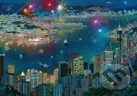 Fireworks over Hong Kong - puzzle z kategorie Města a stavby