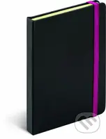 Notes Tucson černý/růžový (linkovaný)