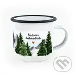 Smaltovaný hrnček Srdcom Dobrodruh