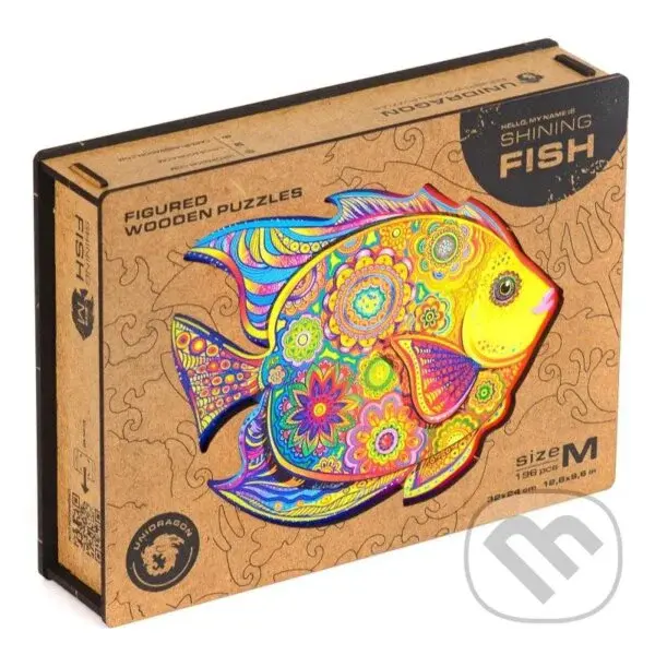 Ryba M (Unidragon drevené puzzle) - puzzle z kategorie Zvieratá