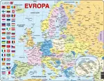 Puzzle MAXI - Mapa Evropy (na šířku) - puzzle z kategorie Ostatné