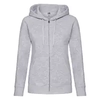 Šedá mikina na zip Fruit Of The Loom