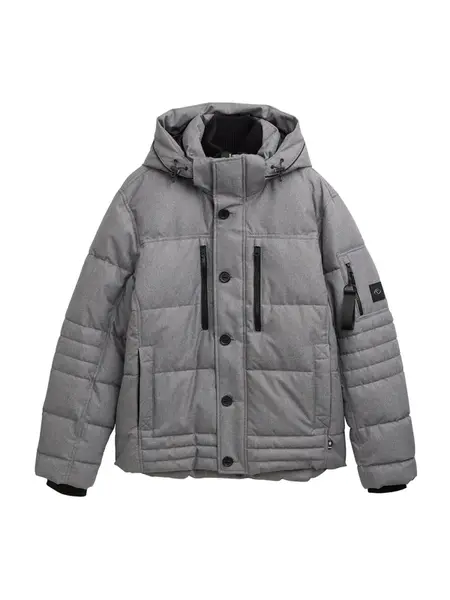 TOM TAILOR Zimná bunda  sivá melírovaná