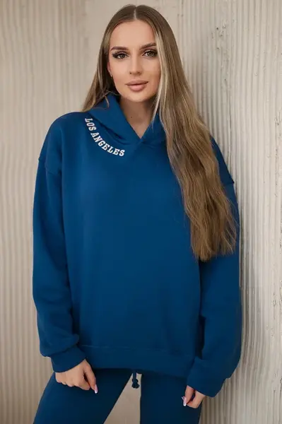 Zateplený komplet s výšivkou Los Angeles jeans