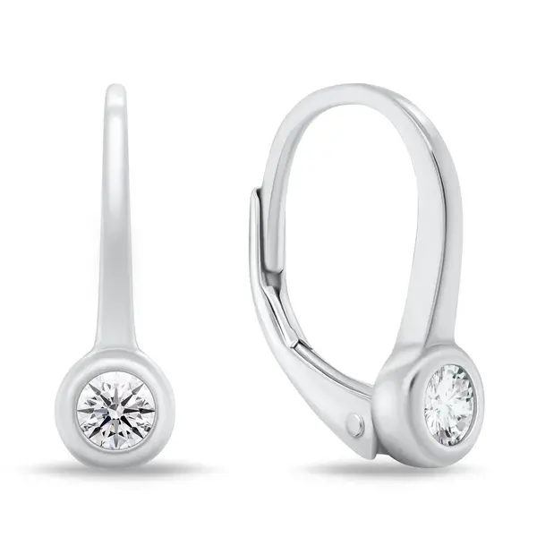Brilio Silver Elegantní stříbrné náušnice se zirkony EA17W